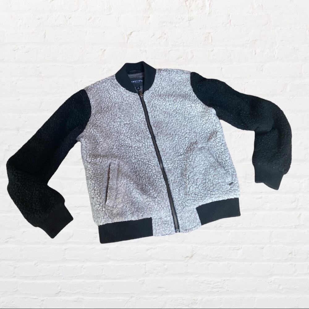 Obey Sherpa fleece bomber varsity jacket